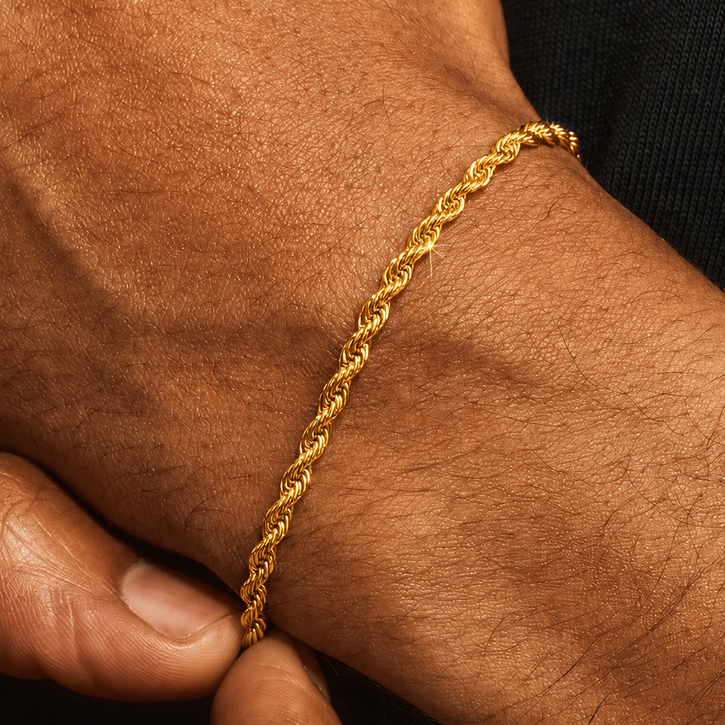 Rope Bracelet & Chain -3mm