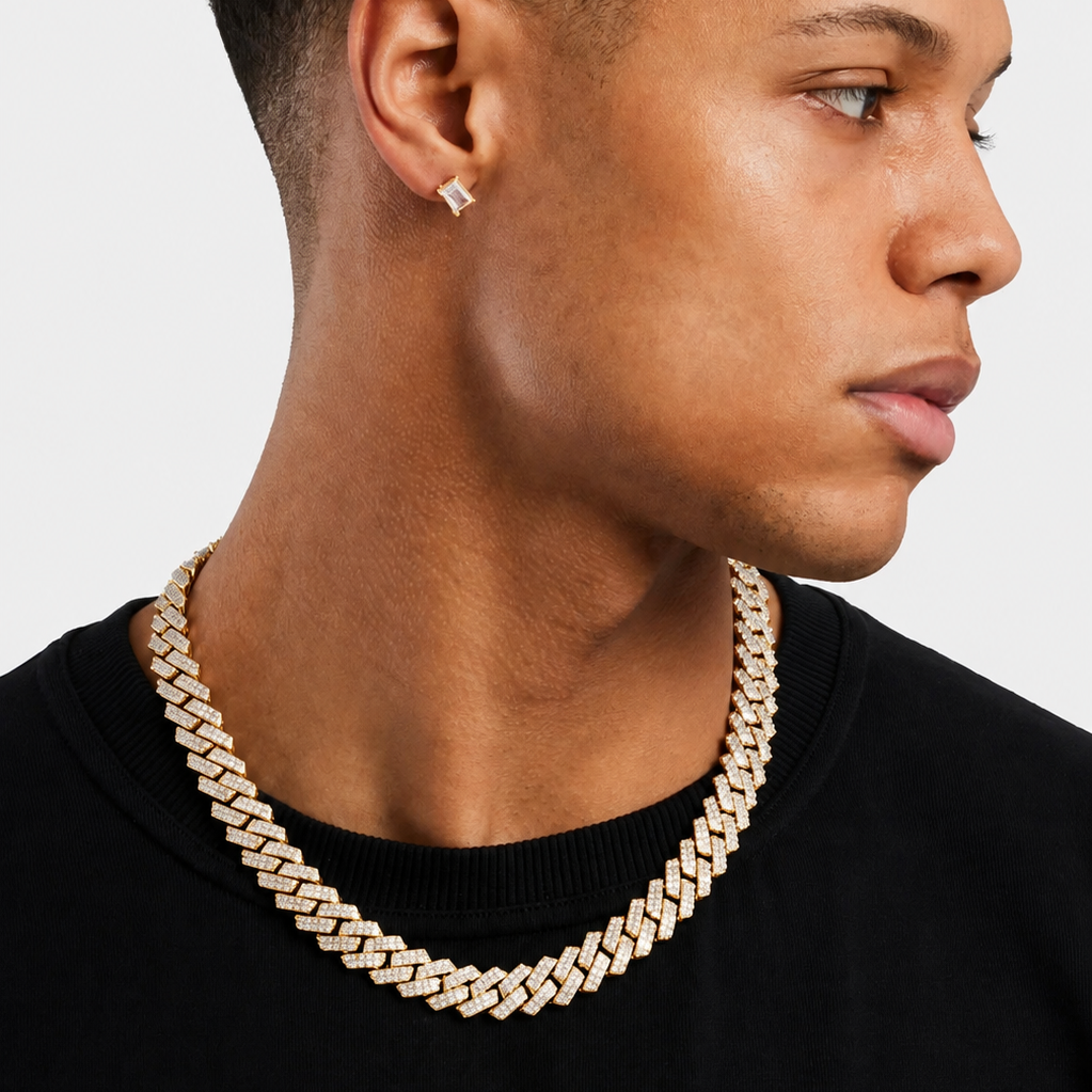 Cuban Chain & Earrings