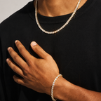 Tennis Bracelet & Chain -5mm