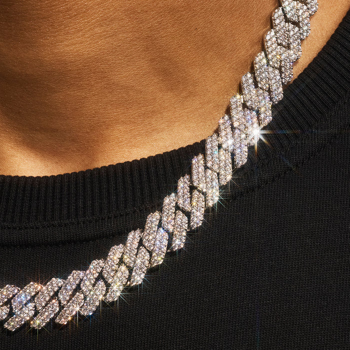 Iced Cuban Bracelet & Chain -14mm