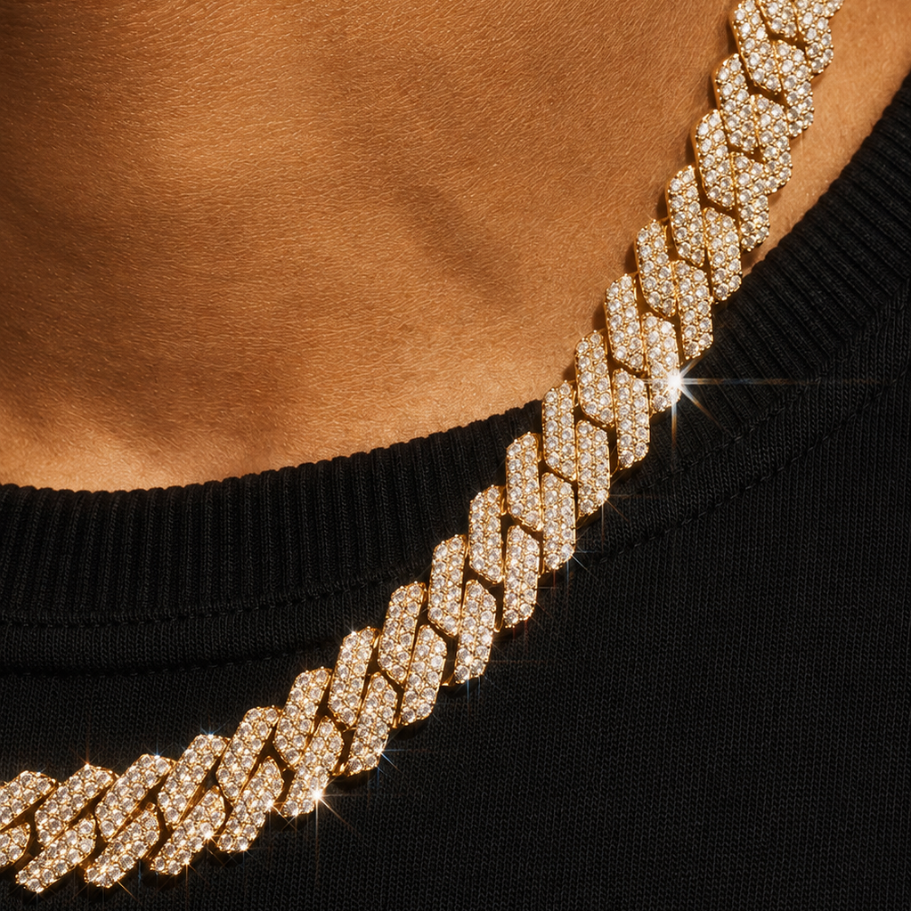 Iced Cuban Bracelet & Chain -14mm