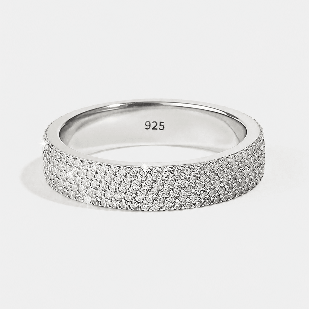 5 Row Stacked Tennis Ring