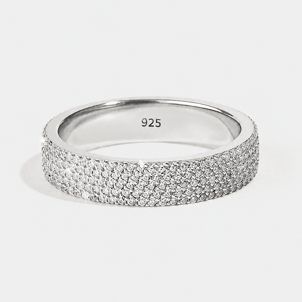 5 Row Stacked Tennis Ring