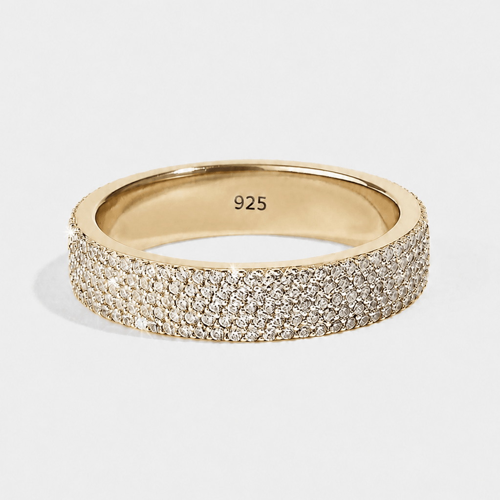 5 Row Stacked Tennis Ring