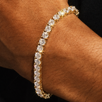 Tennis Bracelet, Chain & Round Cut Earrings -5mm