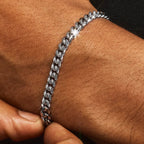 Polished Cuban Bracelet & Chain -3mm