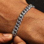 Polished Cuban Bracelet & Chain -5mm
