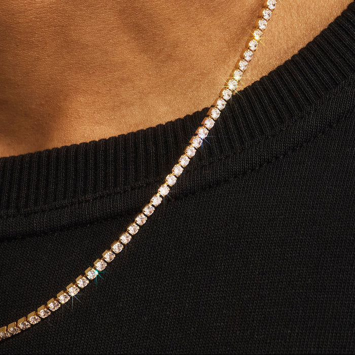 Tennis Bracelet & Chain -2.5mm