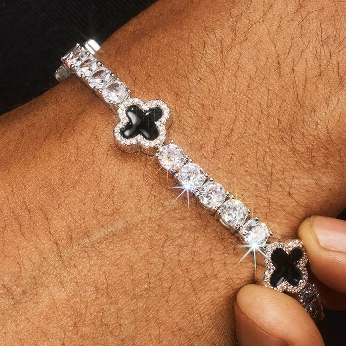 Black Motif Chain & Bracelet