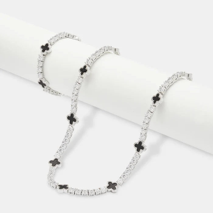 Black Motif Chain & Bracelet