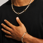 Black Motif Chain & Bracelet