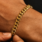Polished Cuban Bracelet & Chain -5mm
