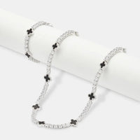 Black Motif Chain & Bracelet