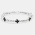 Black Motif Tennis Bracelet