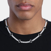 Black Motif Tennis Chain