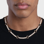 Black Motif Tennis Chain