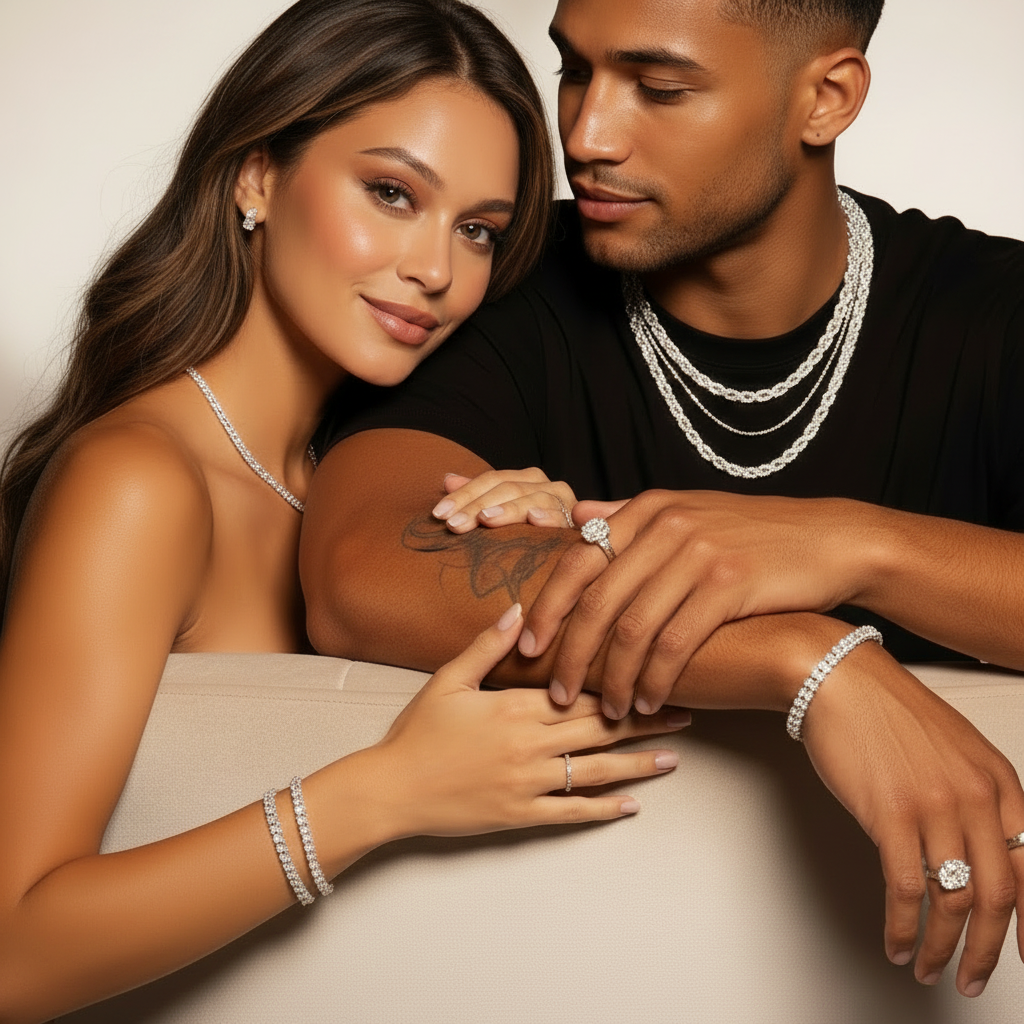 Couple Layered Chains Detail