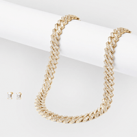 Cuban Chain & Earrings