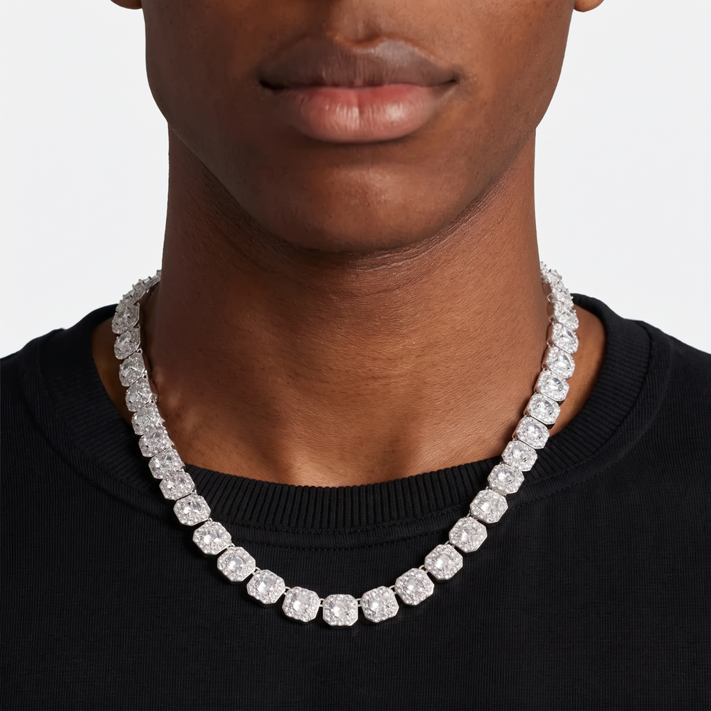 Clusterred Tennis Chain