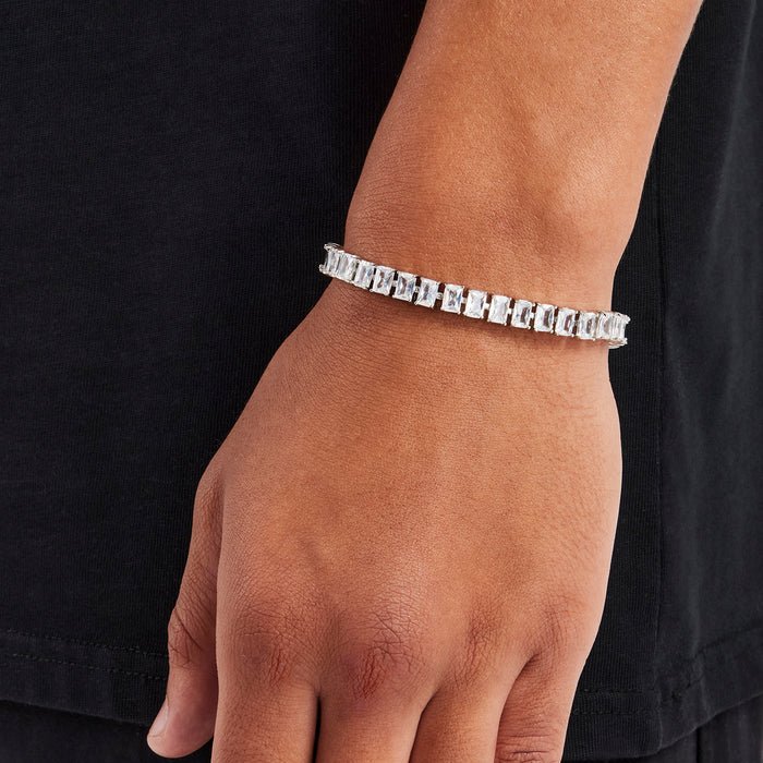 Iced Baquette Tennis Bracelet