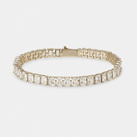 Iced Baquette Tennis Bracelet