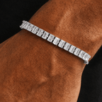 Iced Baquette Tennis Bracelet