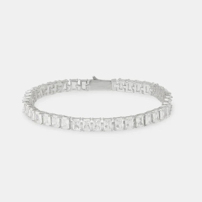 Iced Baquette Tennis Bracelet