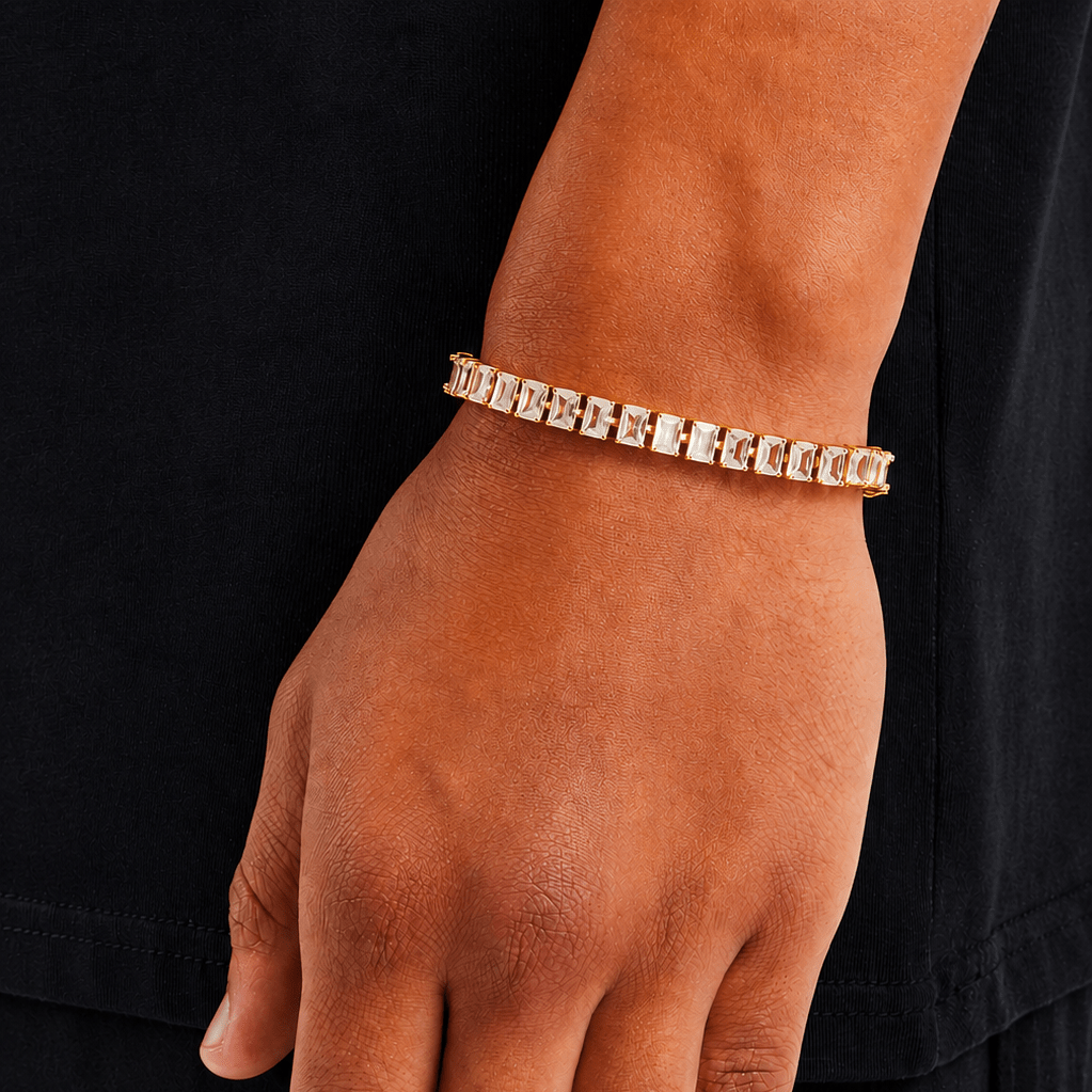 Iced Baquette Tennis Bracelet