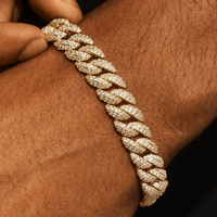 Iced Bracelet & Chain -8mm