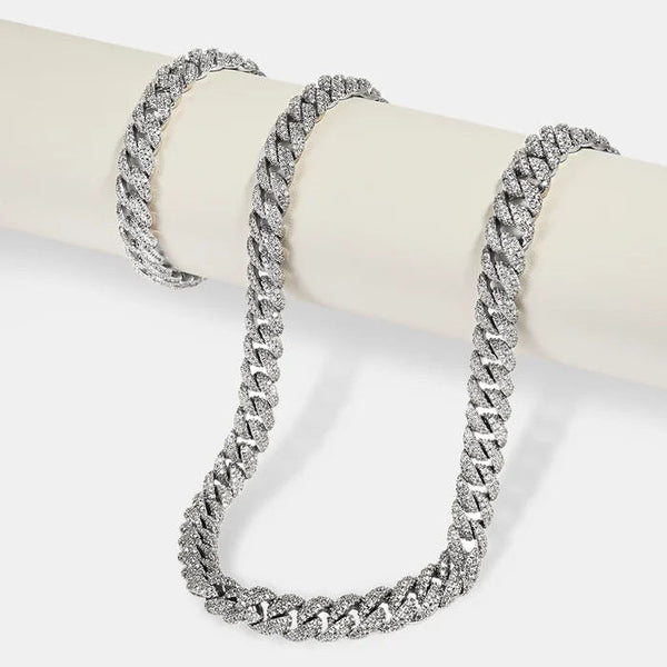 Iced Bracelet & Chain -8mm
