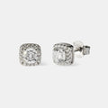 Iced Cluster Stud Earrings