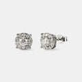 Iced Clustered Stud Earring