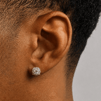 Iced Clustered Stud Earring
