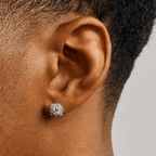 Iced Clustered Stud Earring