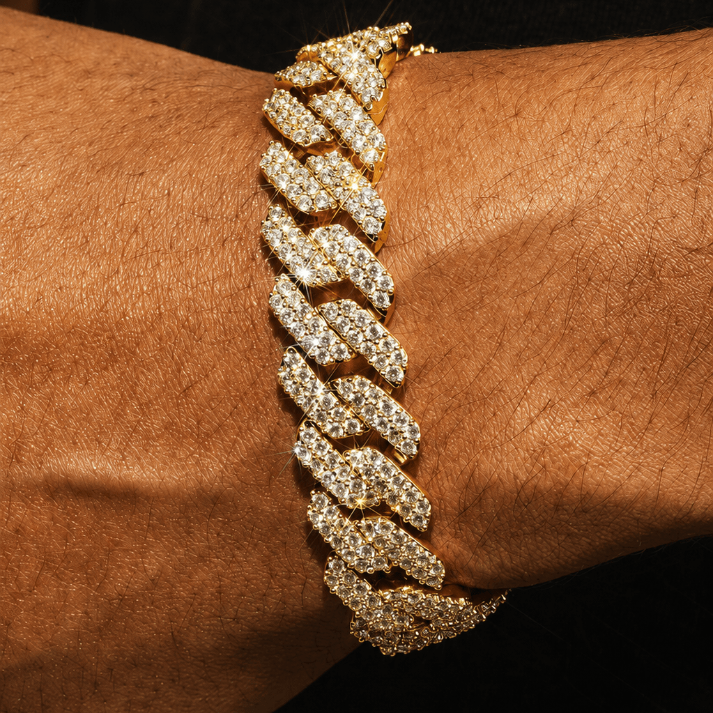 Iced Cuban Bracelet & Chain -14mm