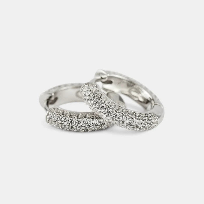 Iced Hoop Earrings