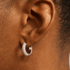 Iced Hoop Earrings