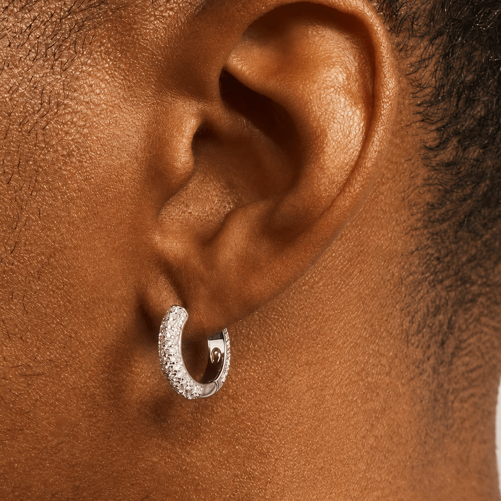 Iced Hoop Earrings