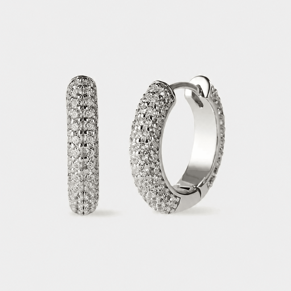 Iced Hoop Earrings