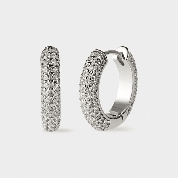 Iced Hoop Earrings