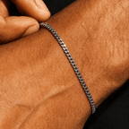Polished Cuban Bracelet -3mm