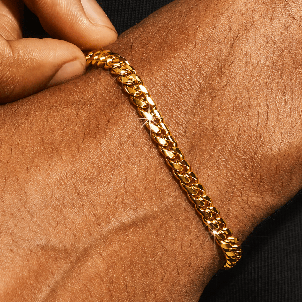 Polished Cuban Bracelet -5mm