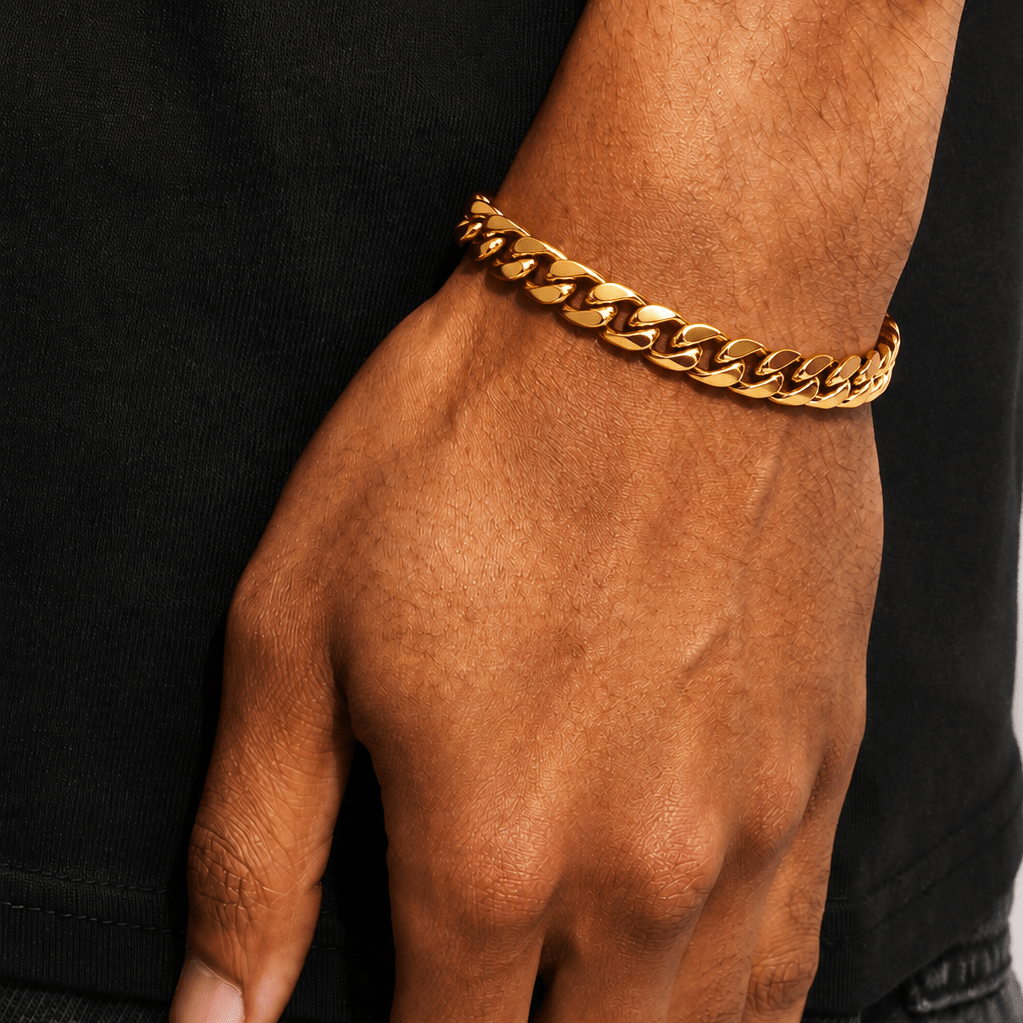 Polished Cuban Bracelet -7mm