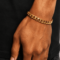 Polished Cuban Bracelet -7mm