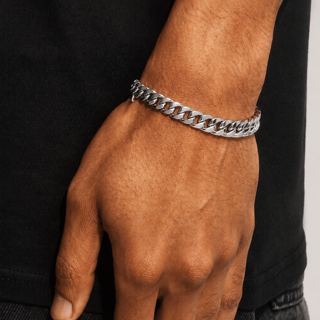 Polished Cuban Bracelet -7mm