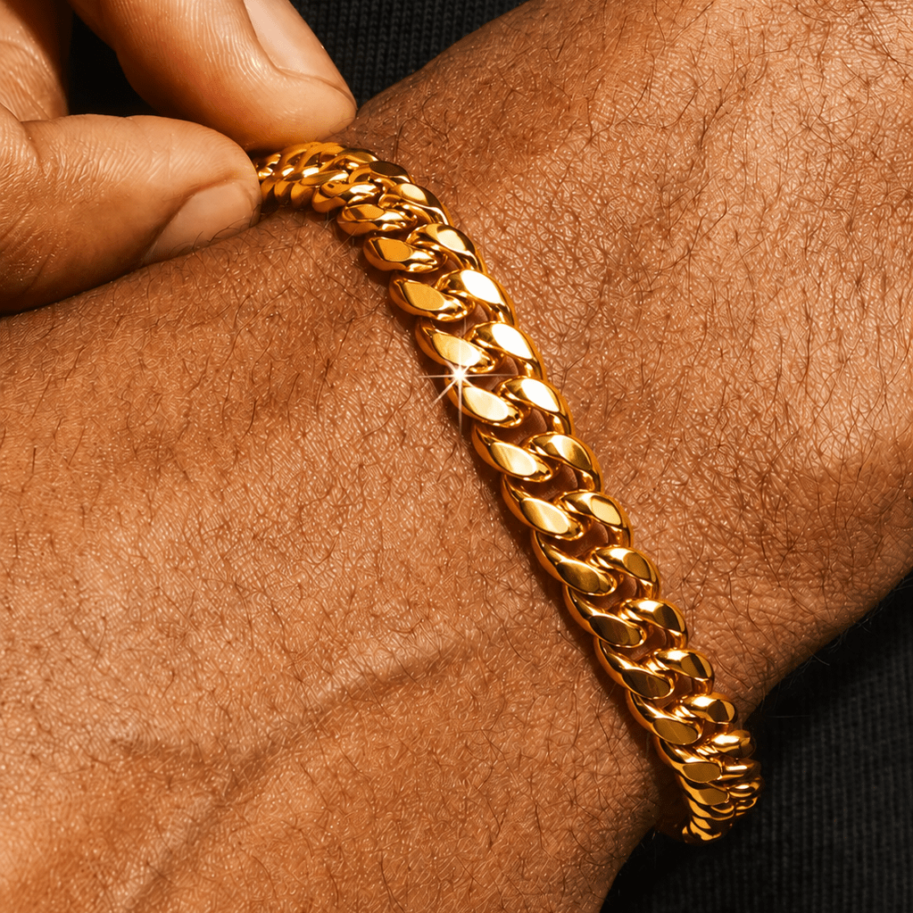 Polished Cuban Bracelet -7mm