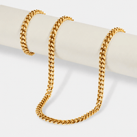 Polished Cuban Bracelet & Chain -5mm