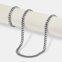 Polished Cuban Bracelet & Chain -5mm