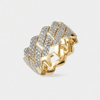 Prong Cuban Ring