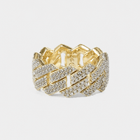 Prong Cuban Ring